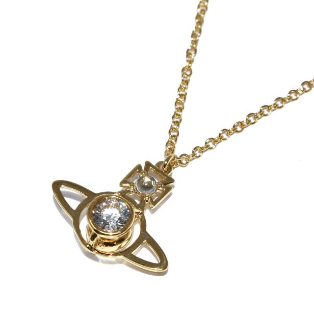 ヴィヴィアン ウエストウッド ネックレス 63020102 R102 CN NORA PENDANT ノーラ ペンダント ゴールド＋クリア ヴィヴィアン ネックレス 誕生日 クリスマス プレゼント ネックレス ブランド オーブ ペンダント プレゼント 女性の通販は