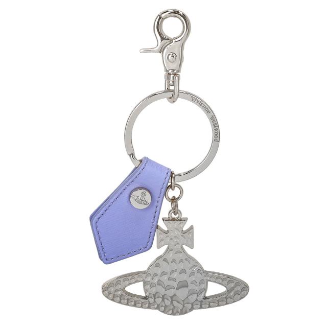 ヴィヴィアンウエストウッド Vivienne Westwood キーホルダー キーリング  82030016 K404 DEBBIE HAMMERED ORB ブルー系チャーム キーリ