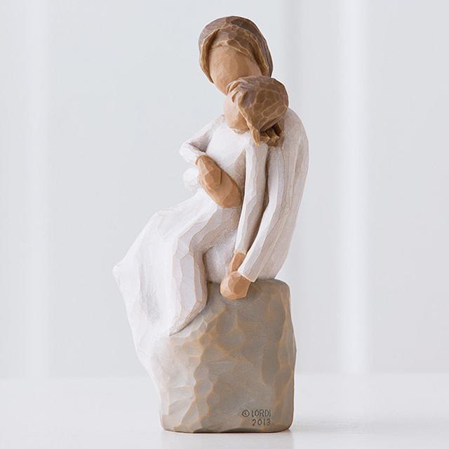 ウィローツリー Willow Tree 置物 人形 フィギュア 27270 母と娘の深い絆 MotherDaughter マザードーター 親子 母娘おしゃれ 人気 サイズ_5