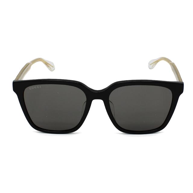 グッチ GUCCI サングラス アジアンフィット アイウェア UVカット ウェリントン GG1121SA-001 ユニセックス ブラック+グレー 海外正規品_1