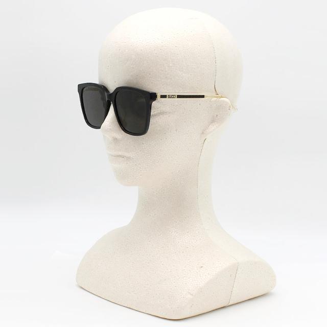 グッチ GUCCI サングラス アジアンフィット アイウェア UVカット ウェリントン GG1121SA-001 ユニセックス ブラック+グレー 海外正規品_5