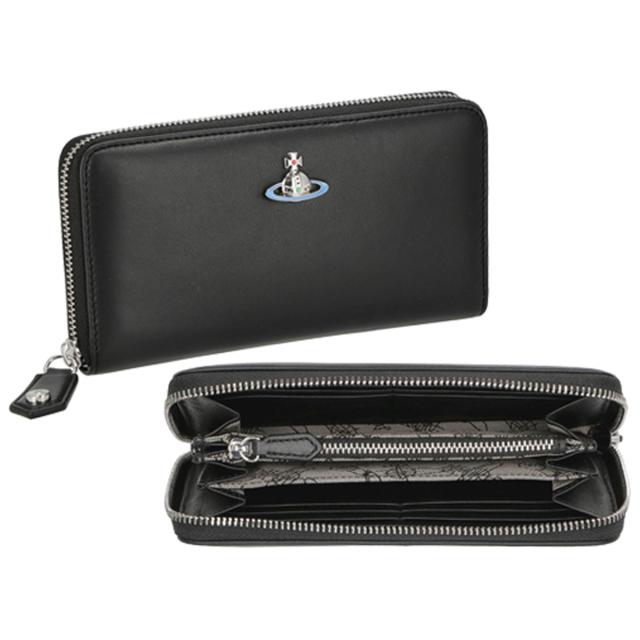 ヴィヴィアンウエストウッド Vivienne Westwood 財布 長財布 ラウンドファスナー長財布 小銭入れ付き 51050023 N403 レディース ブラック_1