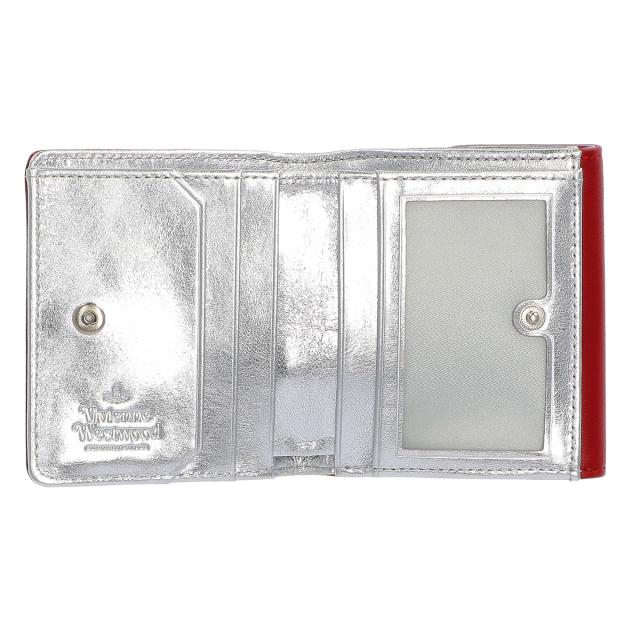 ヴィヴィアンウエストウッド Vivienne Westwood 財布 二つ折り財布 折りたたみ財布 小銭入れ付き 51150003 H404 レディース レッド 財布_3