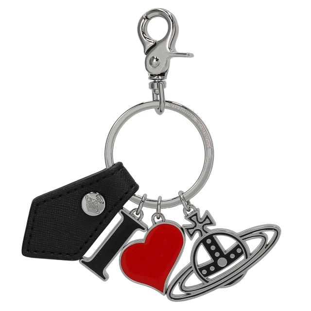 ヴィヴィアンウエストウッド Vivienne Westwood キーリング キーホルダー 82030082 N401 SAFF BIOGREEN レディース ブラック キーリング