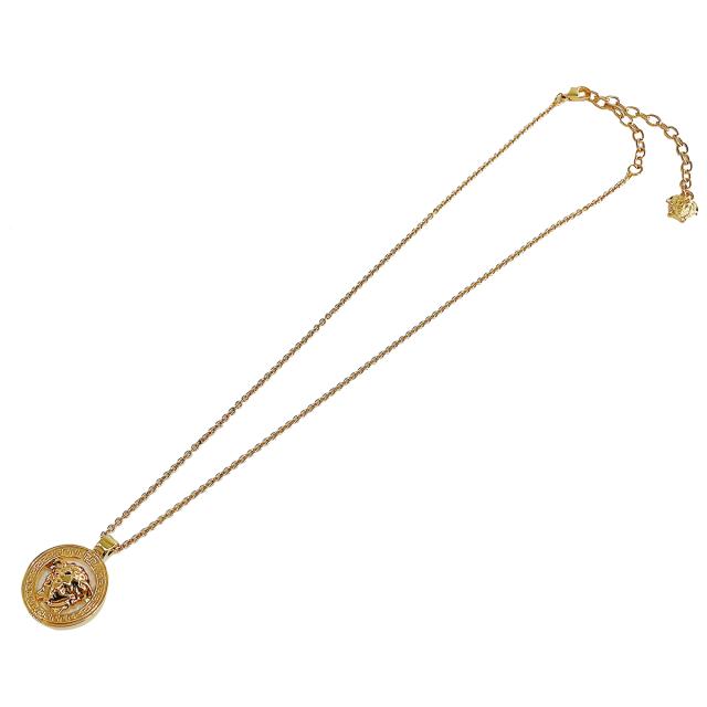 ヴェルサーチェ Versace アクセサリー ネックレス 1015201 1A00620 3J000 arve00075l メドゥーサ '95 グレカモチーフ サークル ネックレ_2