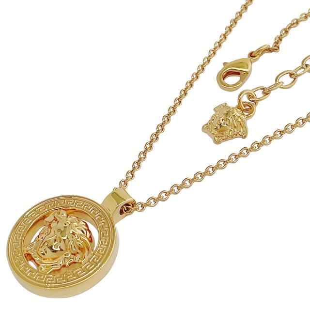 ヴェルサーチェ Versace アクセサリー ネックレス 1015201 1A00620 3J000 arve00075l メドゥーサ '95 グレカモチーフ サークル ネックレ_3