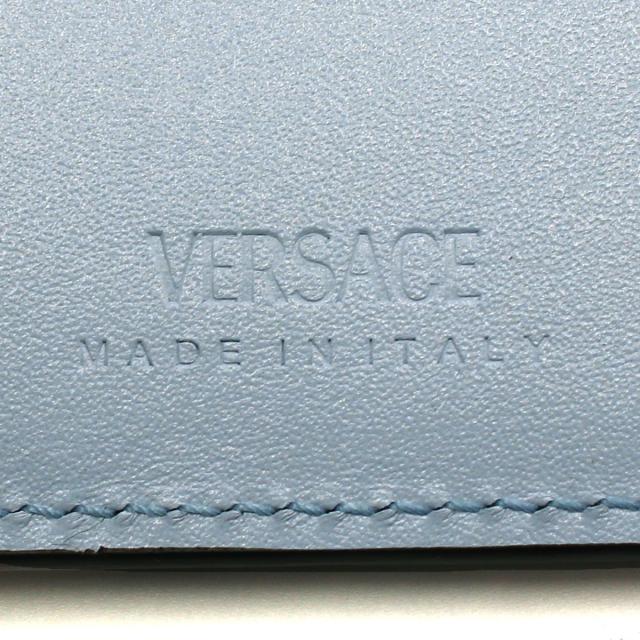 ヴェルサーチェ Versace 財布 二つ折り財布 折りたたみ財布 小銭入れなし DPU2463-1A13695-1B00V メンズ レディース ブラック 財布 使い_6