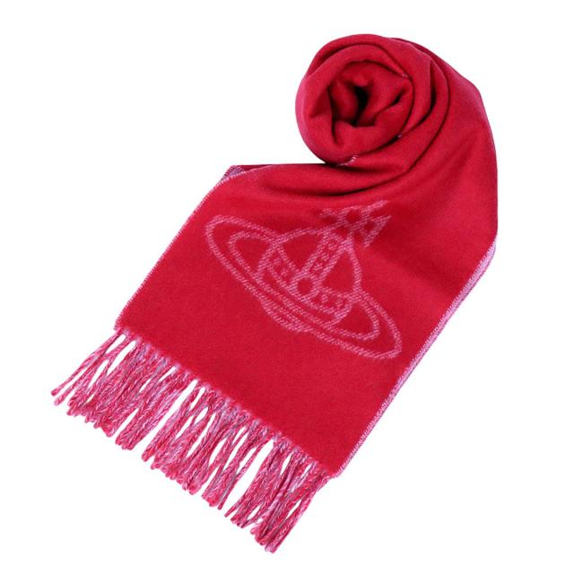 新品 ヴィヴィアンウエストウッド マフラー オーブ チェック ウール