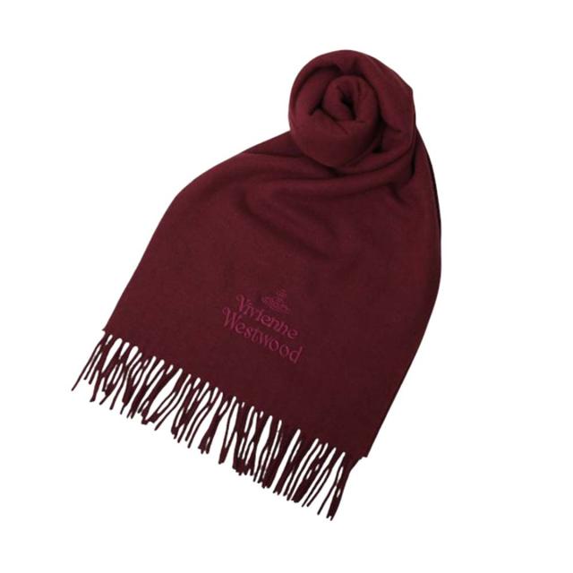 ヴィヴィアンウエストウッド Vivienne Westwood マフラー ストール ウール 25-W00Q7-I401 レディース メンズ ユニセックス ボルドー マフ