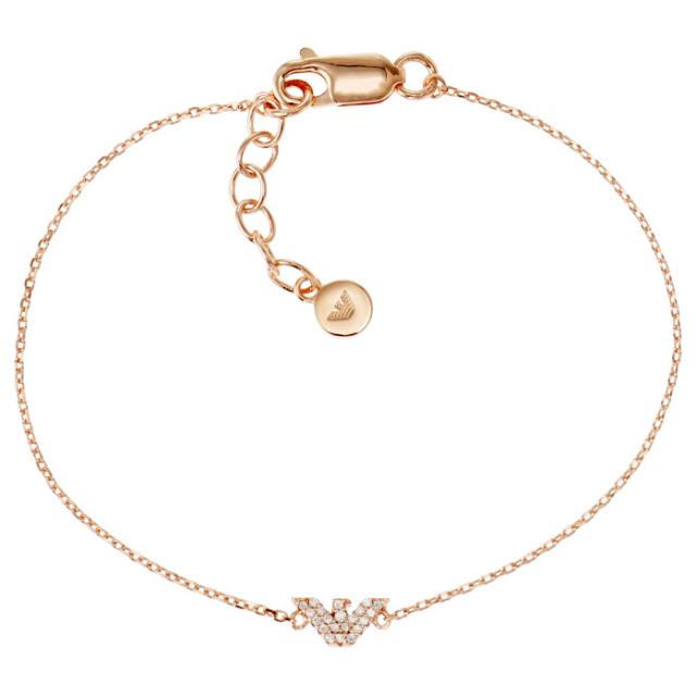 エンポリオアルマーニ EMPORIO ARMANI ブレスレット EG3479221 abea00194l イーグルロゴ パヴェ ブレス ローズゴールド+クリア ブレスレット レディース アクセ 女性 誕生日 お祝い ブレスレット 女性 レディース アクセ プレゼント 女性の通販は 21,800円