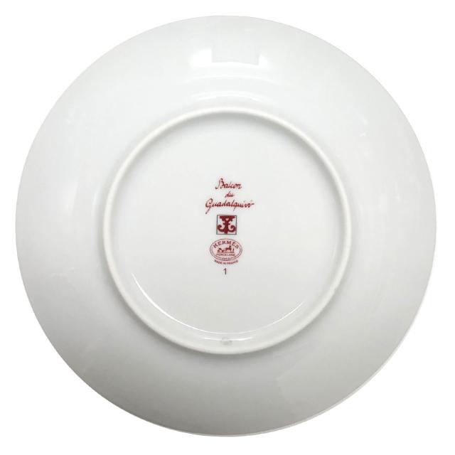 エルメス 食器 皿 HERMES BBプレート ペア No.1 17cm 11012 GUADALQUIVIR ガダルキヴィール ブレッドプレート 中皿 2枚セット ROUGE ブランド食器 ギフト ハイセンス プレゼント インスタ映え ブランド食器 ギフト ギフト ハイセンス インスタ映え 食器_1