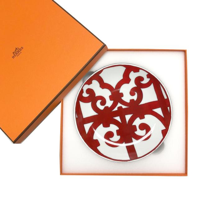 エルメス 食器 皿 HERMES BBプレート ペア No.1 17cm 11012 GUADALQUIVIR ガダルキヴィール ブレッドプレート 中皿 2枚セット ROUGE ブランド食器 ギフト ハイセンス プレゼント インスタ映え ブランド食器 ギフト ギフト ハイセンス インスタ映え 食器_3