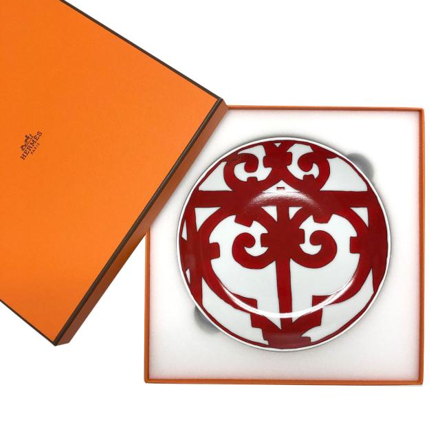 エルメス 食器 皿 HERMES BBプレート ペア No.2 17cm 11112 GUADALQUIVIR ガダルキヴィール ブレッドプレート 中皿 2枚セット ROUGE ブランド食器 ギフト ハイセンス プレゼント インスタ映え ブランド食器 ギフト ギフト ハイセンス インスタ映え 食器