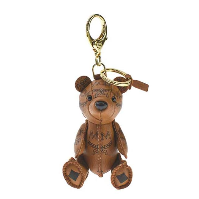 エムシーエム MCM Mode Creation Munich キーホルダー キーリング チャーム マスコット MXZAAXL01 CO001 COGNAC ブラウンチャーム キーリの通販は