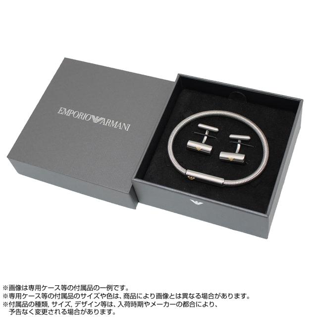 エンポリオアルマーニ EMPORIO ARMANI ブレスレット カフリンクス セット EGS3044SET アクセサリー メンズ シルバー ブレスレット カフ_5