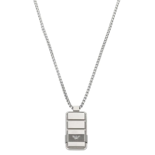 エンポリオアルマーニ EMPORIO ARMANI ネックレス ペンダント アクセサリー EGS3078040 メンズ シルバー ネックレス アクセサリー ブランの通販は 23,400円