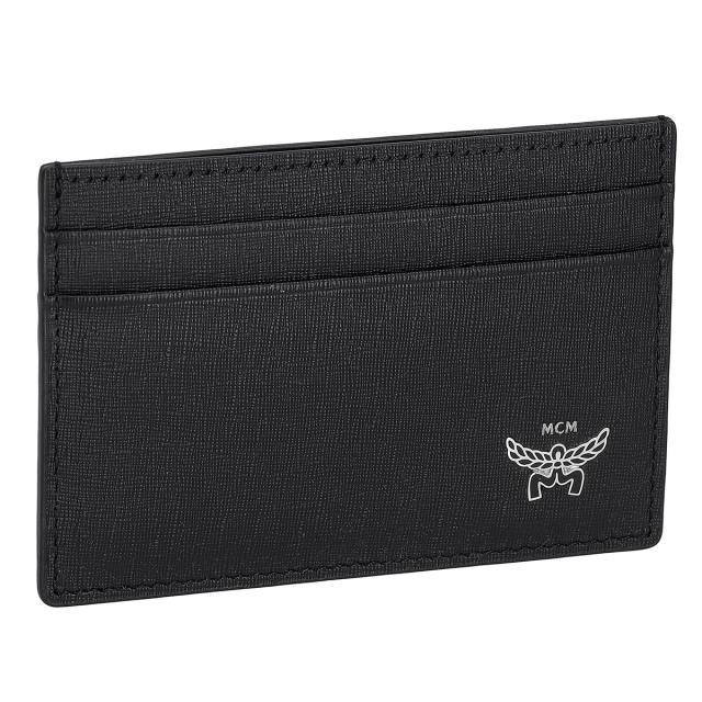 エムシーエム Mode Creation Munich(MCM) カードケース 名刺入れ MXAEAAC01 BK001 メンズ ブラック 本革 レザー カードケース ブランド