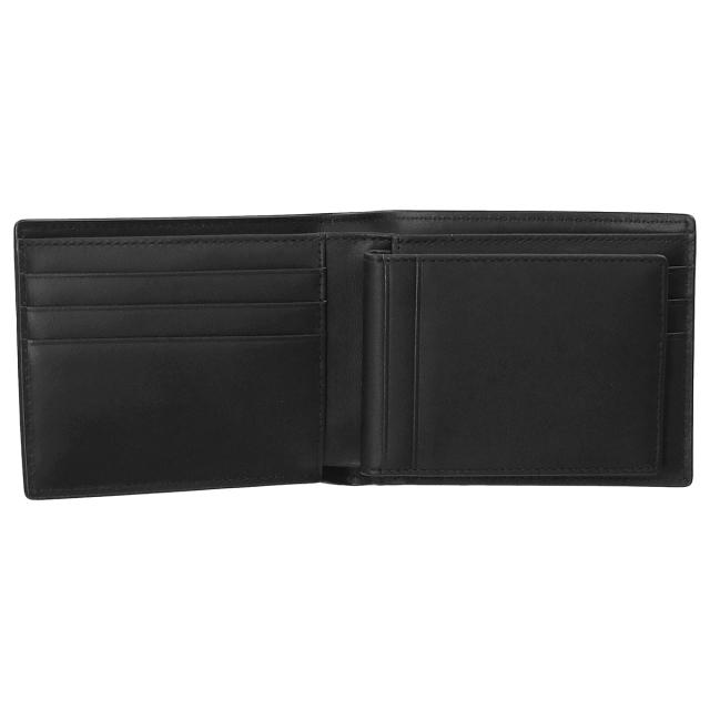 エムシーエム Mode Creation Munich(MCM) 財布 二つ折り財布 折りたたみ財布 小銭入れなし MXSEAAC02 BK001 メンズ ブラック 本革 レザー_4