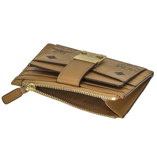 エムシーエム Mode Creation Munich(MCM) コインケース 小銭入れ MYABSPA07 CO001 トレーシー ジップカードケース レディース ブラウン_2