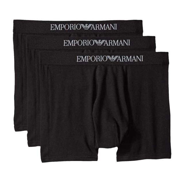 エンポリオアルマーニ EMPORIO ARMANI 肌着 下着 ボクサーパンツ 3枚セット お買い得 パック 111611 メンズ ブラック 綿 コットン ボクサ