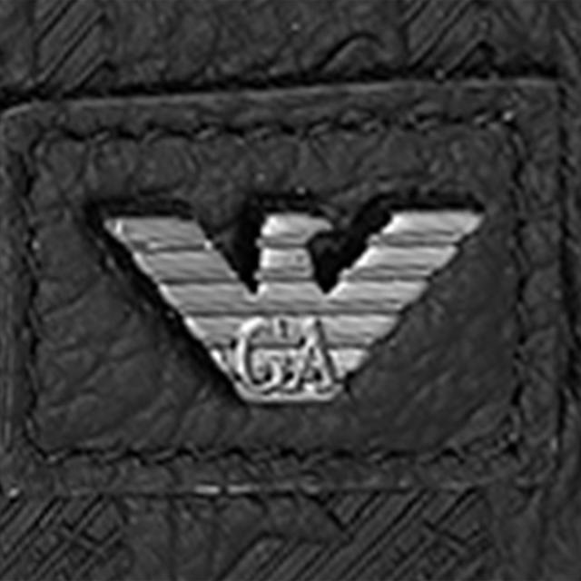 エンポリオアルマーニ EMPORIO ARMANI 財布 長財布 ラウンドファスナー長財布 小銭入れ付き EM001739 AF14774 UC001 メンズ ブラック 二_7