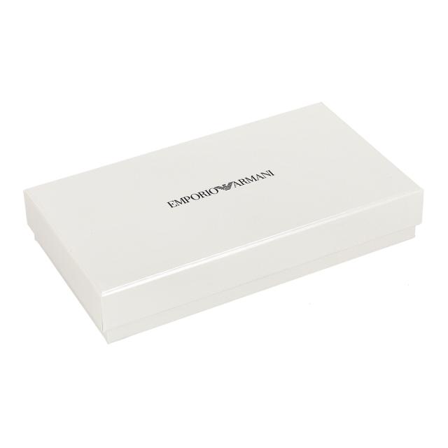 エンポリオアルマーニ EMPORIO ARMANI 財布 長財布 ラウンドファスナー長財布 小銭入れ付き EM001739 AF14774 UC001 メンズ ブラック 二_9
