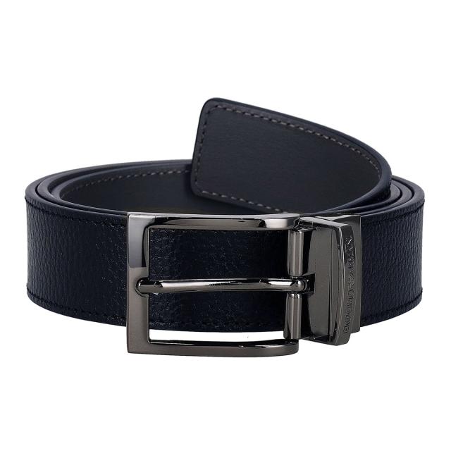 エンポリオアルマーニ EMPORIO ARMANI ベルト リバーシブル ビジネス カジュアル シンプル Y4S195 YLO8J 80742 メンズ ダークネイビー系
