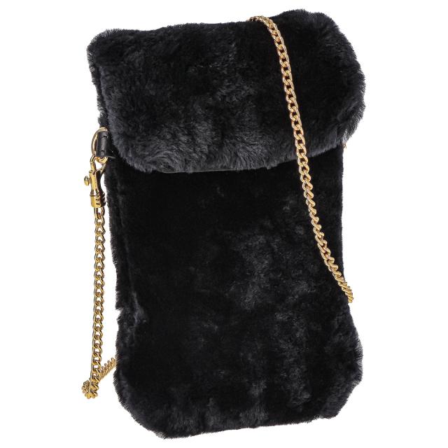 オウレンティ AULENTTI バッグ ショルダーバッグ 斜めがけバッグ ミニショルダー ミニバッグ BO-515502-SH NER ブラック 毛皮 シープ 斜