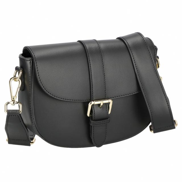 オウレンティ AULENTTI バッグ ショルダーバッグ 斜め掛けバッグ FB VENTURA RU/NER レディース ブラック 本革 レザー 斜め掛けショルダ