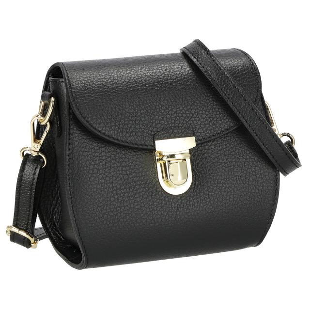 オウレンティ AULENTTI バッグ ミニバッグ ショルダーバッグ 肩掛けバッグ 斜め掛けバッグ ST 230425 DO/D28 レディース ブラック ショル