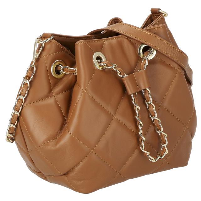 オウレンティ AULENTTI バッグ ショルダーバッグ 肩掛けバッグ STAW24 302 SA/S17 レディース ブラウン 本革 レザー ショルダーバッグ 肩