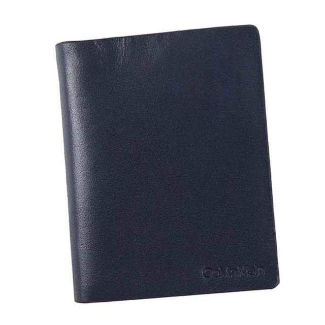 カルバンクライン   CK 79812 CARD WALLET 小銭入れ付き 二つ折りカードケース DK NAVY ネイビー系