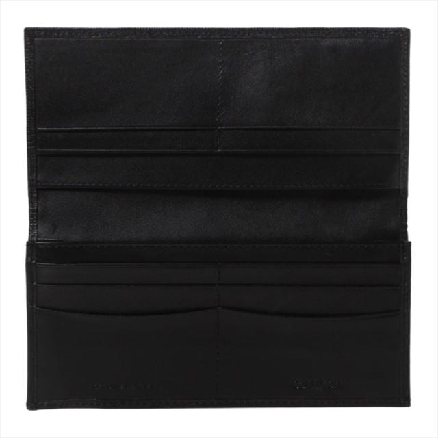 カルバンクライン Calvin Klein(CK) 財布 長財布 フラップ長財布 かぶせ 31CK190005 001 Black ブラック 二つ折り長財布 本革 レザー ロ_4
