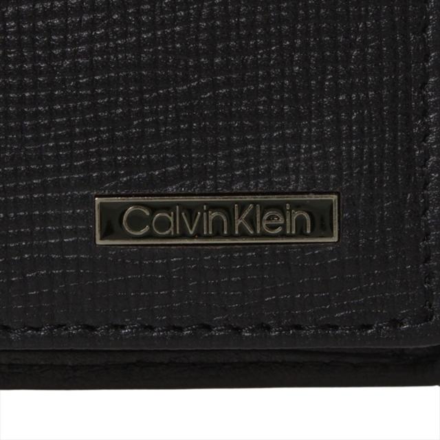 カルバンクライン Calvin Klein(CK) 財布 長財布 フラップ長財布 かぶせ 31CK190005 001 Black ブラック 二つ折り長財布 本革 レザー ロ_5