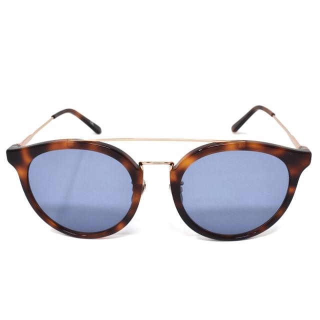 カルバンクライン Calvin Klein(CK) サングラス UVカット CK18709SA-240 ラウンド型 メンズ レディース ソフトトータス+ゴールド+ブルー_1