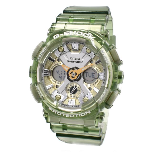 カシオ CASIO 腕時計 G-SHOCK Gショック GMA-S120GS-3A ANALOG-DIGITAL メンズ レディース グリーン+シルバー+ゴールド 海外正規品腕時計 21,386円