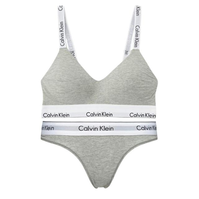 カルバンクライン  (CK) ブラ&ショーツ セット スポーツ ジム 筋トレ 運動 無地 下着 QF7059+F3786 050X020 レディース ck ブ