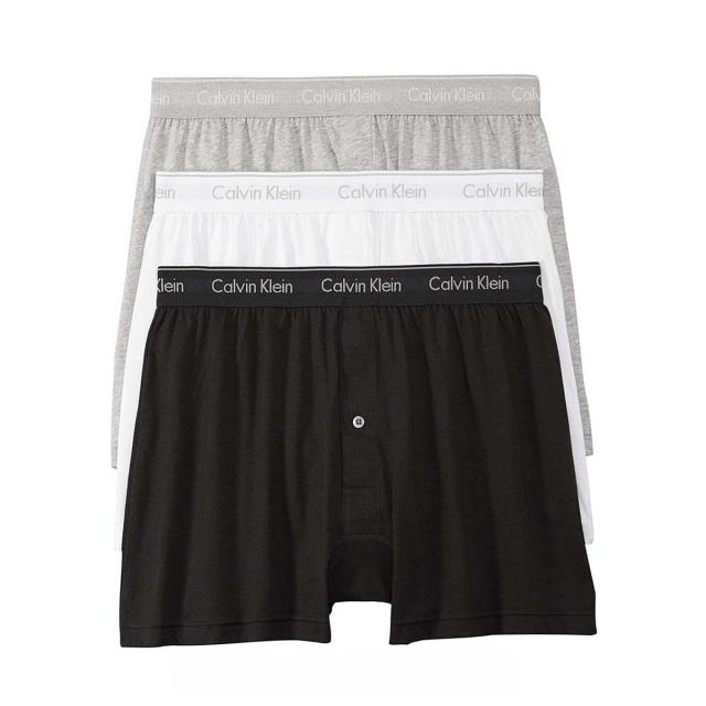 カルバンクライン  (CK) 下着 ニットトランクス ボクサー 3枚セット お買い得 パック 前開き NB4005 900 メンズ トランクス