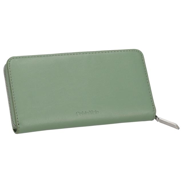 カルバンクライン Calvin Klein(CK) 財布 長財布 ラウンドファスナー長財布 小銭入れ付き K60K609699 LKG レディース メンズ グリーン系_2