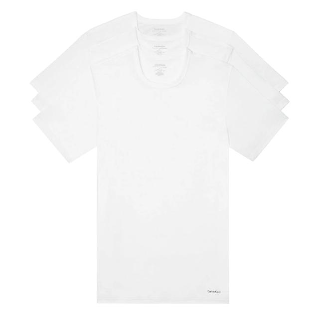 カルバンクライン Calvin Klein(CK) Tシャツ クルーネック 半袖 3枚セット 肌着 NB4013 100 CREW NECK T SLIM FIT メンズ ホワイト ブラ 6,808円