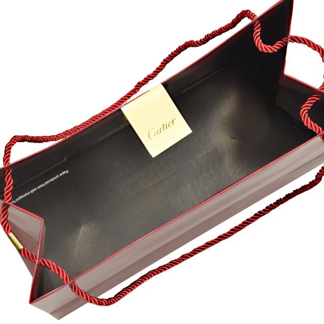 カルティエ Cartier ショップ袋 紙袋 手提げ ブランド ショッパー 単品