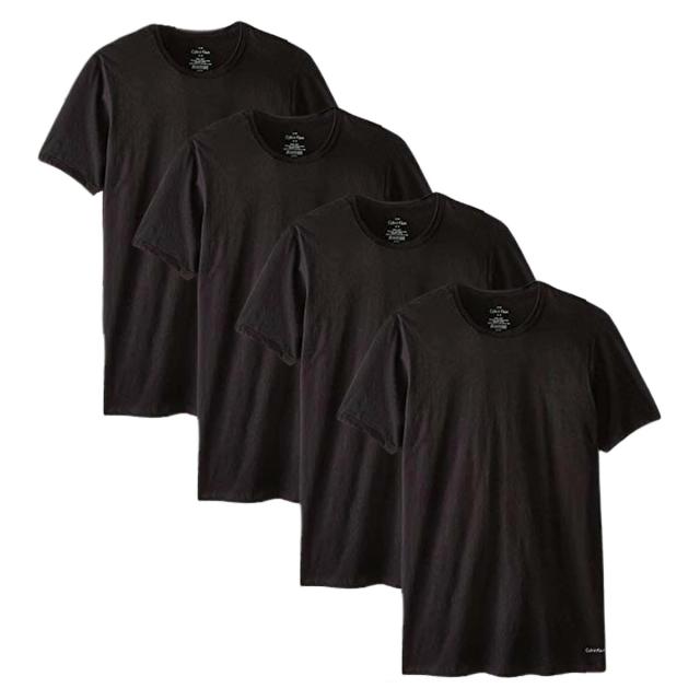 カルバンクライン Calvin Klein(CK) Tシャツ クルーネック 半袖 クラシックフィット インナー コットン 4枚組 肌着 NU1332O 001 メンズ