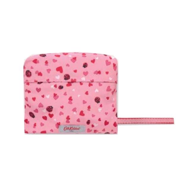 キャスキッドソン Cath Kidston トートバッグ 984447 105959617824102 LARGE FOLDAWAY TOTE MINI LOVEBUGS ミニ ラブ バグズ 折りたたみ式 トート ショルダーバッグ エコバッグ PALE ROSE ピンク系＋テントウムシ＋ハート柄マルチカラー_1