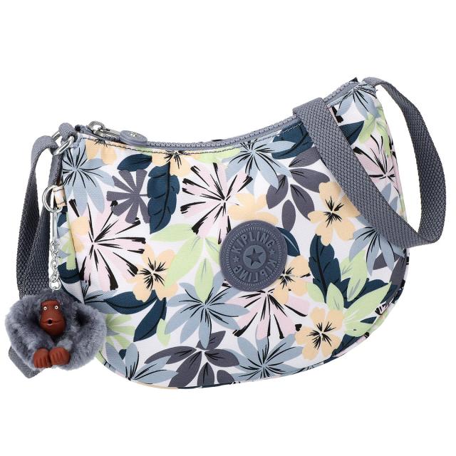 キプリング kipling ショルダーバッグ KI20869FC CELESTE T セレステ ティー 斜めがけバッグ FLORAL HARMONY グレー系+マルチカラー KIPLING 斜め掛け 軽量 機能的 ブランド プレゼント キプリング バッグ バッグ 軽量 旅行 母の日 敬老の日