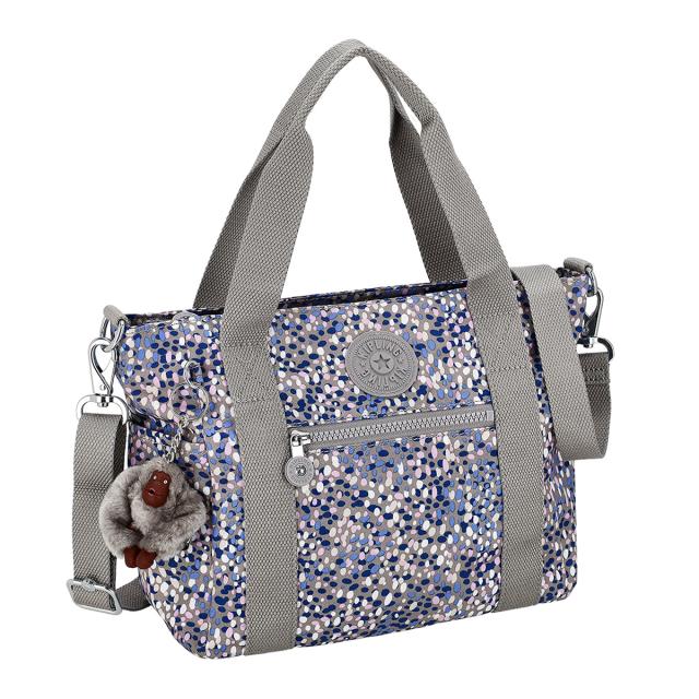キプリング kipling バッグ 2way ハンドバッグ ショルダーバッグ 斜めがけショルダーバッグ KIB3K3 3EK レディース ブルー+グレー+マルチ