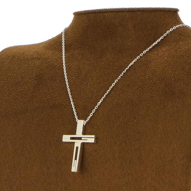 グッチ GUCCI クロスモチーフ シルバー ペンダント ネックレス 228364 