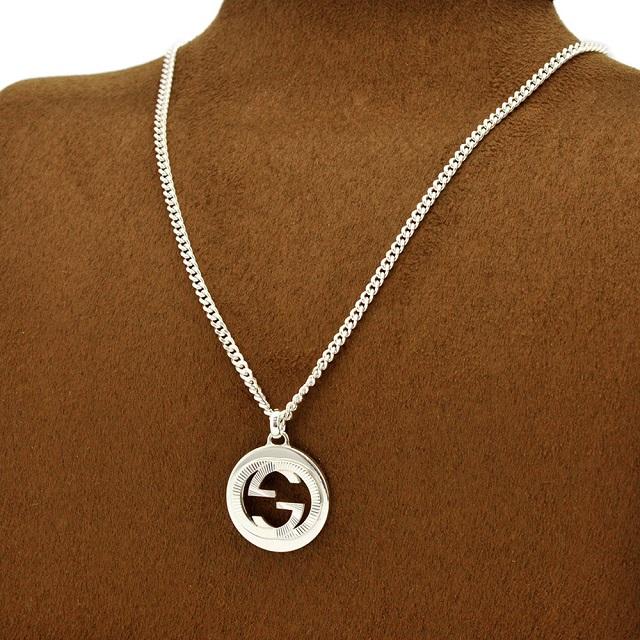 グッチ GUCCI インターロッキングG ネックレス ペンダント 246490 j8400 8106 シルバー 925 アクセサリー ギフト プレゼント 新品