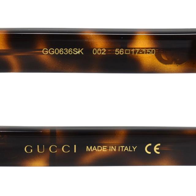 グッチ GUCCI サングラス ブラウン GG0636SK-002 アジアンフィット レディース メンズ ユニセックス グッチ 男女兼用アイウェア ブラウン 旅行 海外 ブランド ケース アイウェア リゾート 旅行 海外 ブランド おしゃれ_3