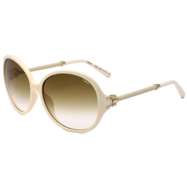 クロエ Chloe サングラス アジアンフィット UVカット CE639SL-103 レディース アイボリー+ブラウングラデーション紫外線対策 サングラス