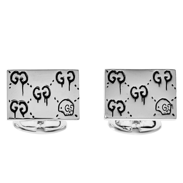 グッチ GUCCI カフスボタン 457224 J8400 0701 GHOST ゴースト メンズ 